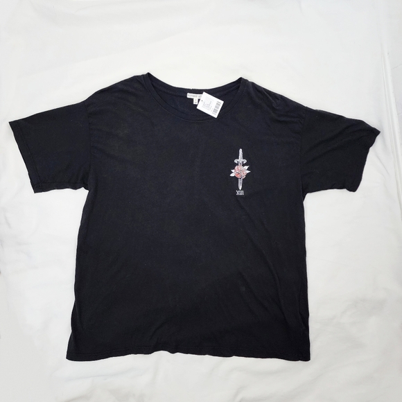 Gothic Embroidered Rose and Skeleton Tee, Future State NWT Urban Outfitters - Picture 6 of 12